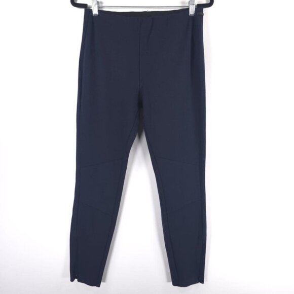 Polo Ralph Lauren Pants - POLO RALPH LAUREN Navy Pull On Dress Pants Ponte Elastic Waist Zip Hem Size 12